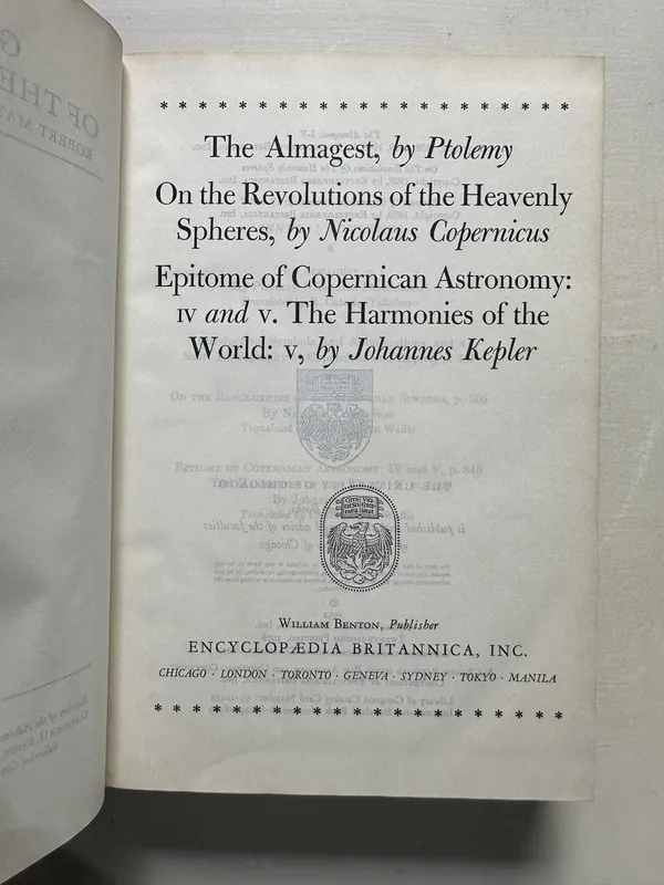 The Almagest / On the - Ptolomeo / Copernico / Kepler (4S4)