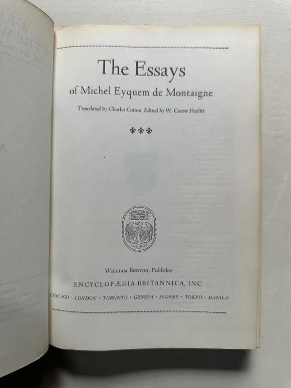 The Essays - Montaigne Michel Eyquem de (4S4)