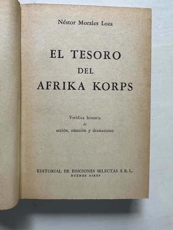 El tesoro del Afrika Korps - Morales Loza Nestor (4S4)