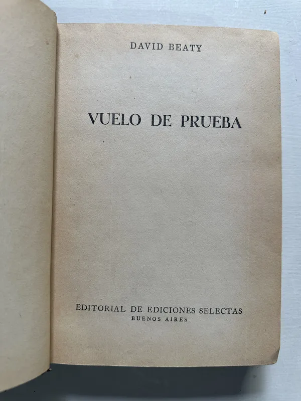 Vuelo de prueba - Beaty David (4S4)