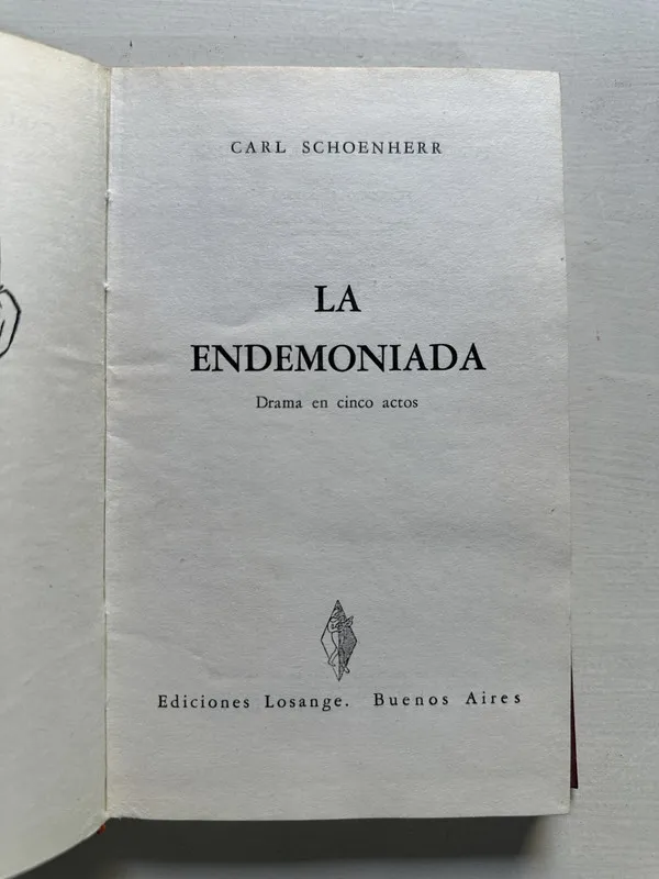 La endemoniada - Schoenherr Carl (4S4)
