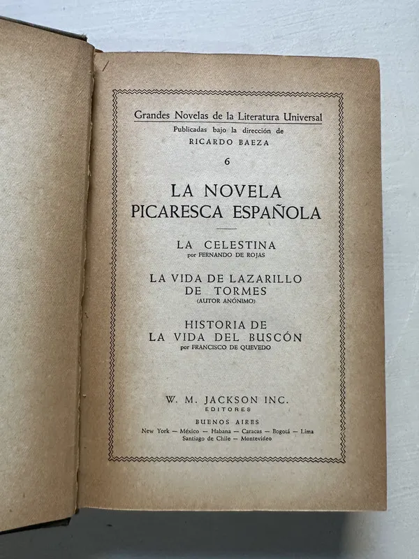 La novela picaresca española - Rojas (4S4)