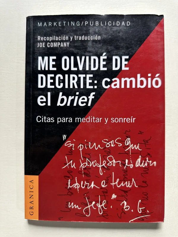 Me olvide de decirte: cambio el brief - Company (4S5)