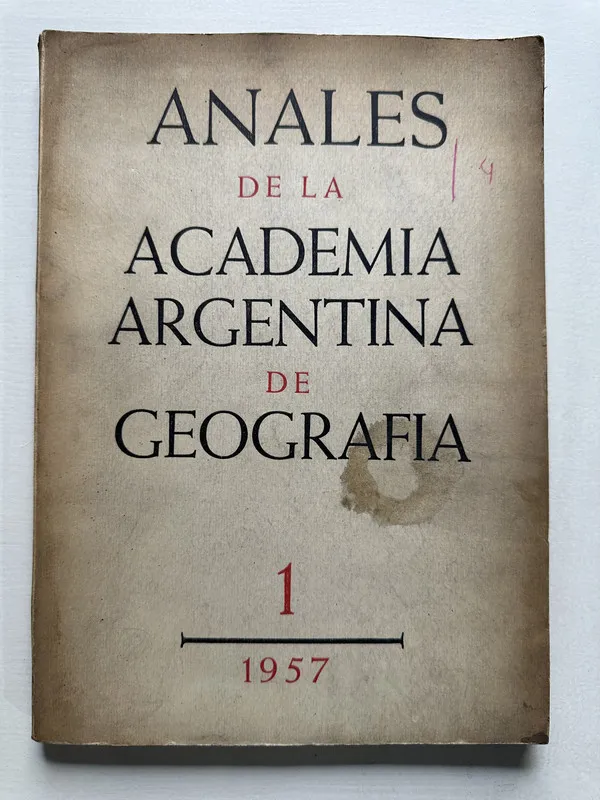 Anales de la Academia Argentina de Geografia - — (4S5)