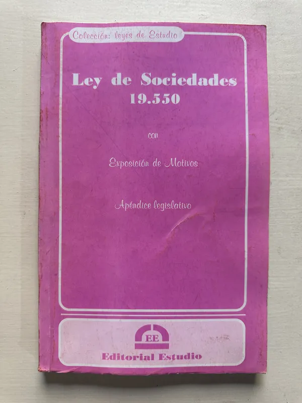 Ley de sociedades 19.550 - (4S6)