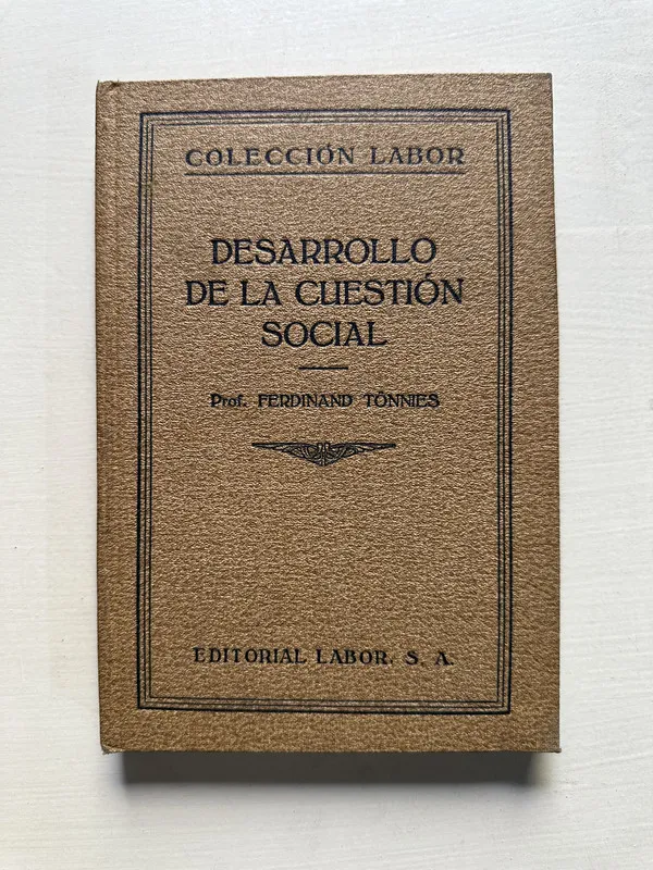 Desarrollo de la cuestion social - Tönnies Ferdinand (4S6)