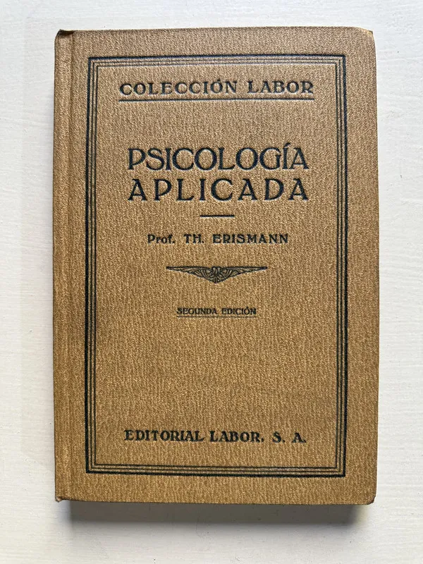 Psicologia aplicada - Erismann Th. (4S6)