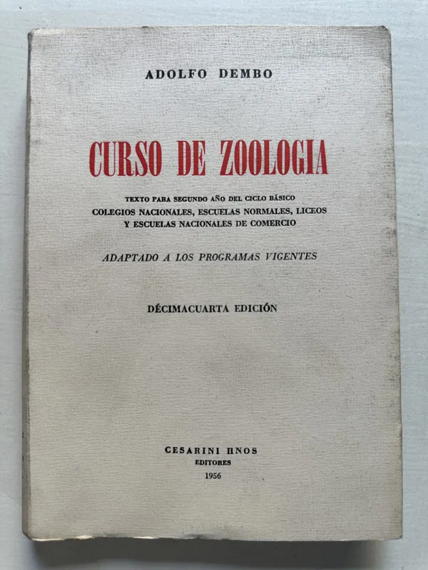 Curso de zoologia - Dembo Adolfo (4T1)