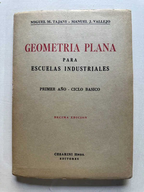 Geometria plana - Tajani (4T1)