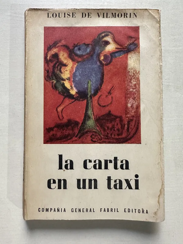 Tapa de La carta en un taxi - de Vilmorin Louise (4T2)