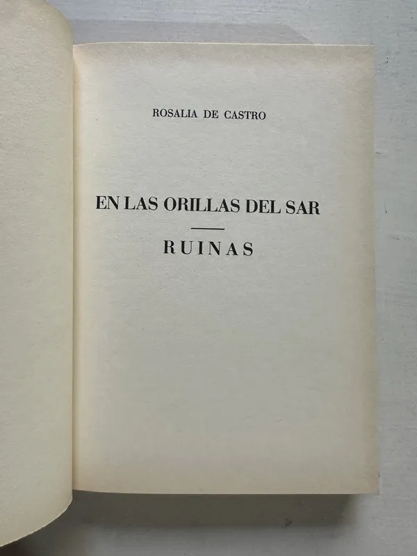 En las orillas del Sar - de Castro Rosalia (4T4)