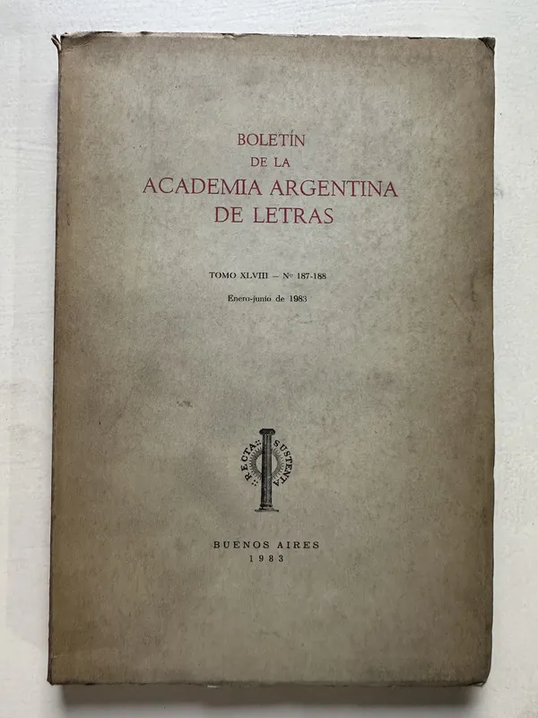 Boletin de la Academia - Academia Argentina de Letras (4T6)