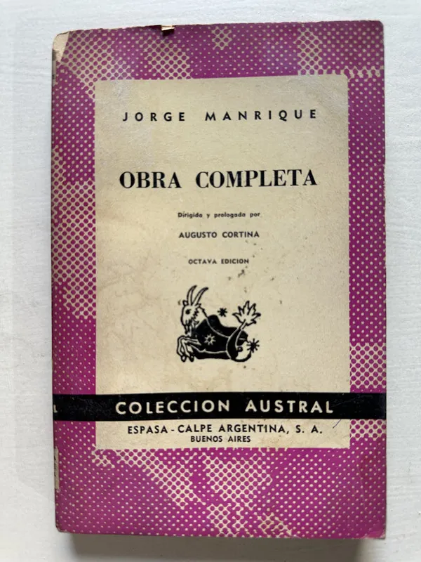 Obra completa - Manrique Jorge (4T6)