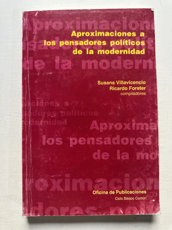 Tapa de Aproximaciones a los pensadores - Villavicencio (4T7)