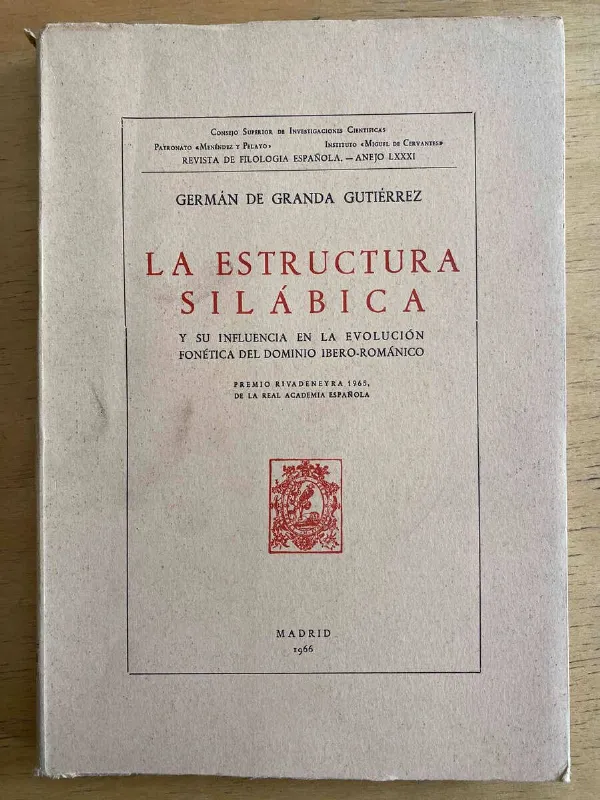 La Estructura Silabica Y Su Influ- De Granda Gutierrez (F2)