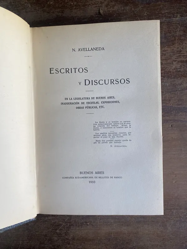 Escritos y Discursos IV - Avellaneda N. (4p4)