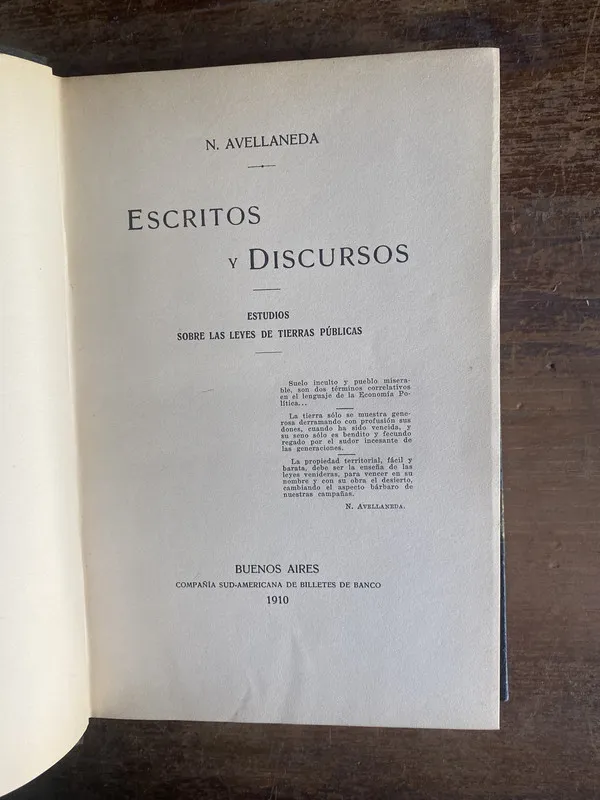 Escritos y Discursos - Avellaneda N. (4p3)