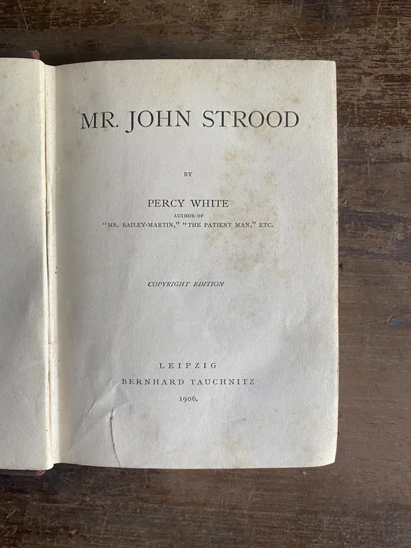 Mr. John Strood - White Percy (4p3)