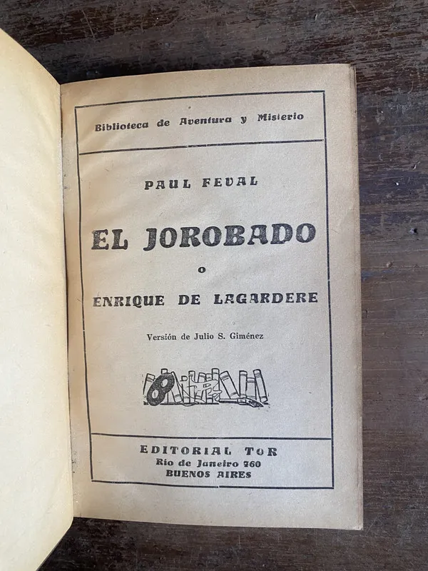 Tapa de El Jorobado - Feval Paul (4p2)