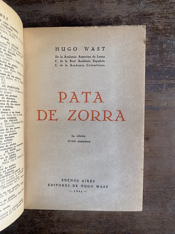 Pata de Zorra - Wast Hugo (4p2)