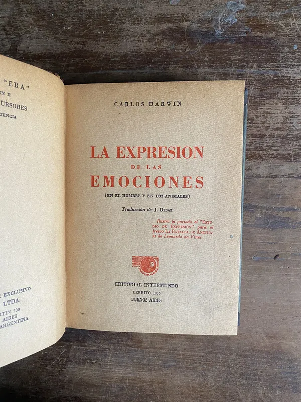 La expresion de las emociones - Darwin Carlos (4p1)