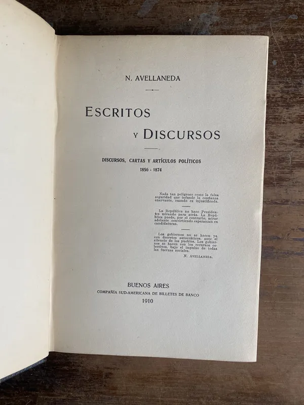 Escritos y Discursos - Avellaneda N. (4p1)