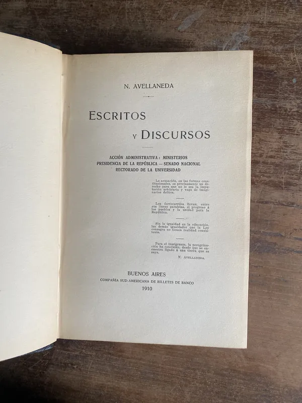 Escritos y Discursos - Avellaneda N. (4p1)