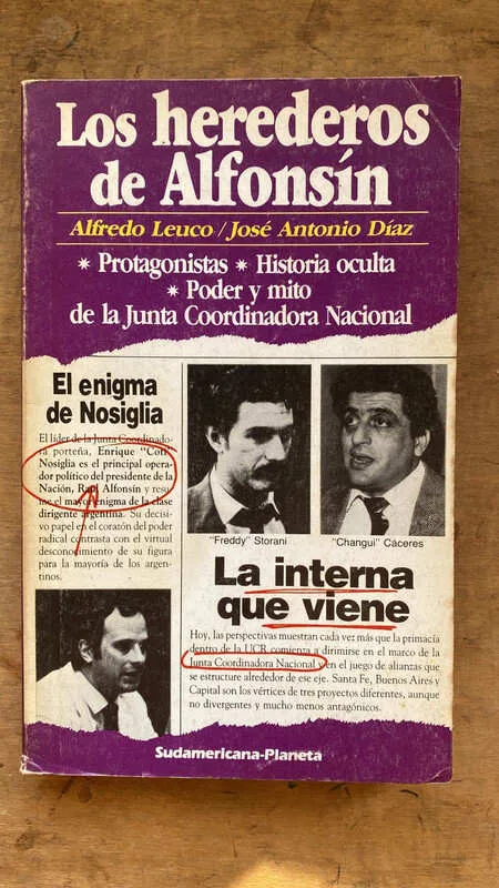 Tapa de Los Herederos De Alfonsin - Leuco; Diaz (ee4)