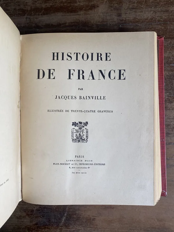 Histoire de France - Bainville Jacques (4q7)