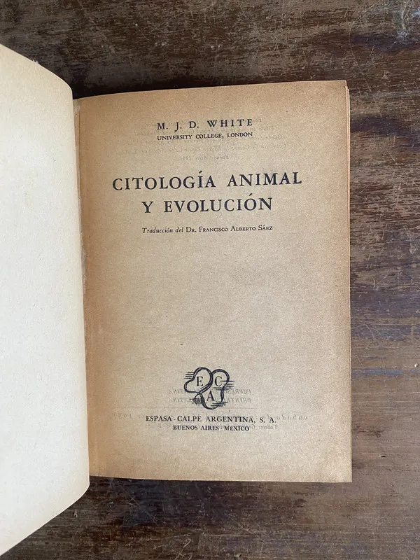 Citologia Animal y Evolucion - White M. J. D. (4q6)