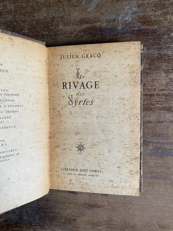 Le Rivage des Syrtes - Gracq Julien (4q5)