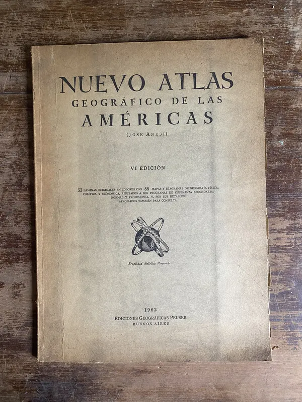 Tapa de Nuevo Atlas Geografico de las Americas - Anesi Jose (4q5)