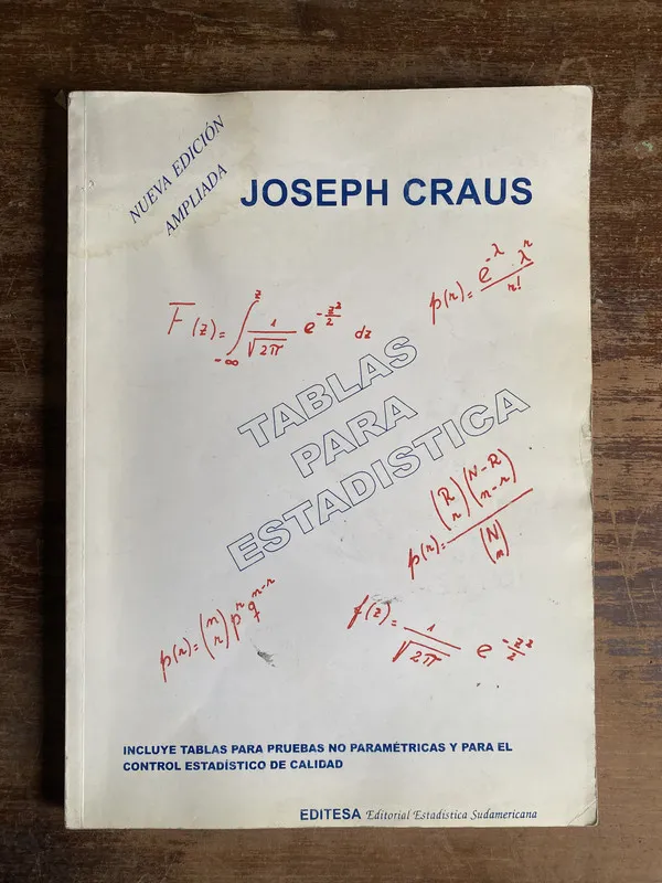 Tablas para Estadistica - Craus Joseph (4q5)