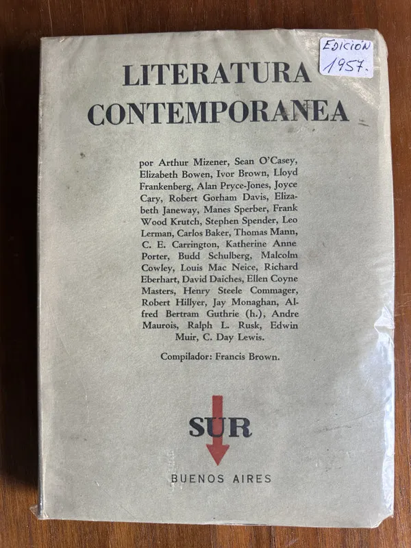 Tapa de Literatura Contemporanea - Brown Francis (compilador) (4u6)