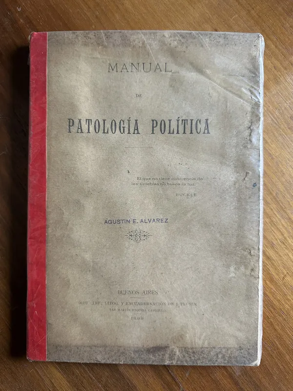 Manual de Patologia Politica - Alvarez Agustin E. (4v1)