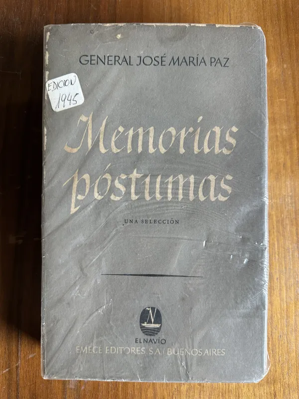 Memorias postumas - Paz Jose Maria (4v3)