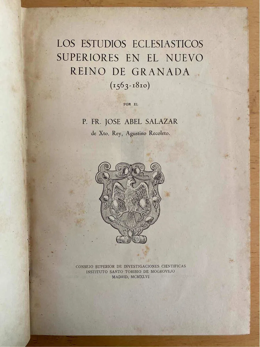 Los Estudios Eclesiasticos Superiores En El Nu- Salazar (D7)