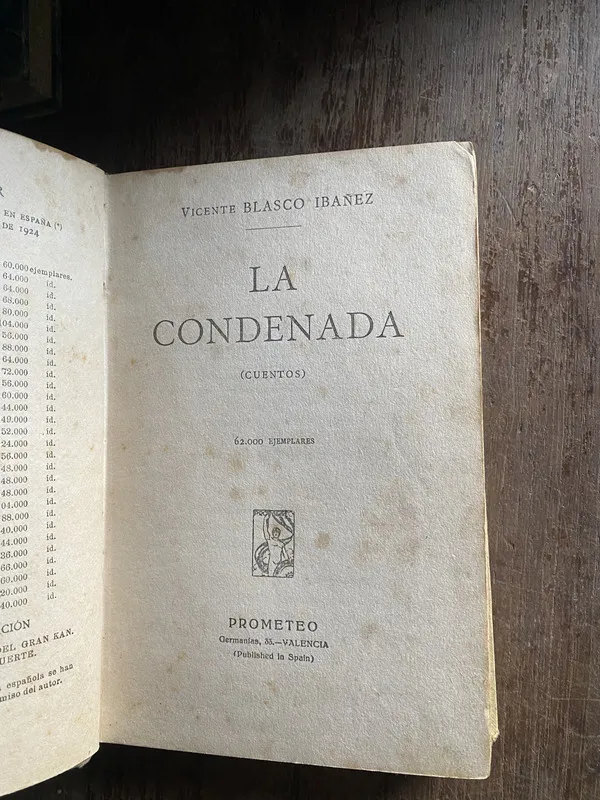 La Condenada - Blasco Ibañez Vicente (4q4)