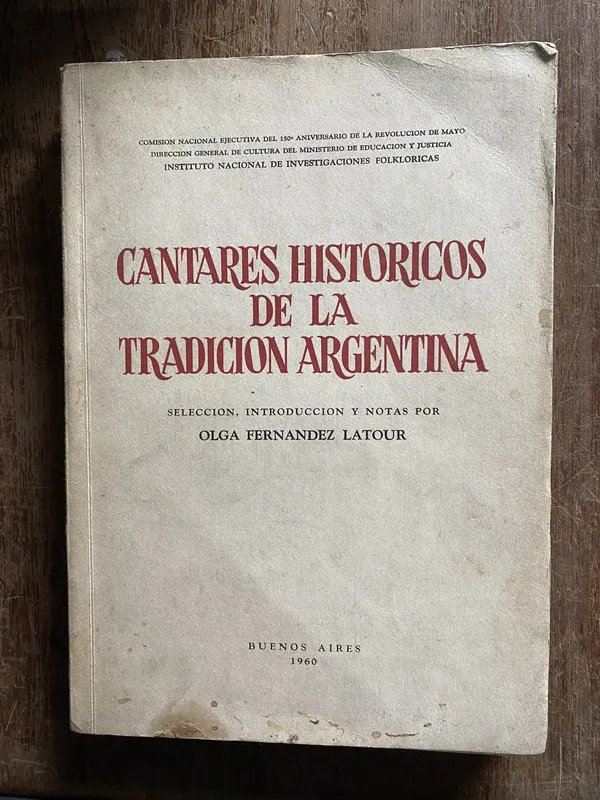 Cantares Historicos de la Tradicion - Fernandez Latour (4q3