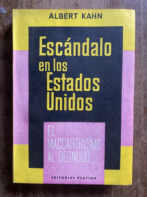 Tapa de Escandalo en los Estados Unidos - Kahn Albert (4q3)