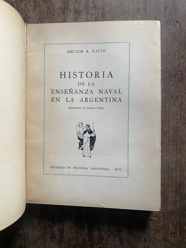 Tapa de Historia de la Enseñanza Naval en la Argentina - Ratto (4w5