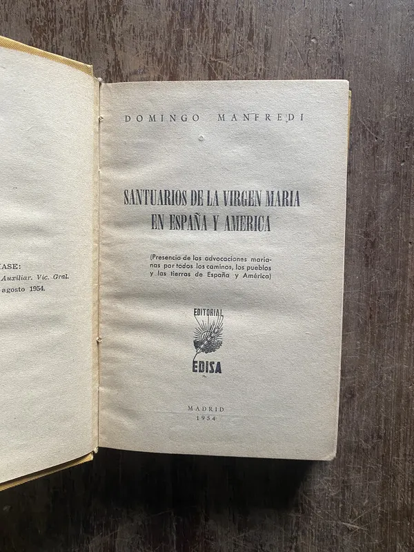 Santuarios de la Virgen Maria en España y - Manfredi (4w6)