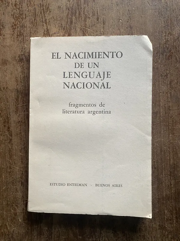 Tapa de El nacimiento de un lenguaje nacional - (4w6)