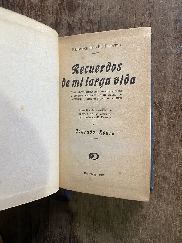 Recuerdos de mi larga vida - Roure Conrado (5i2)