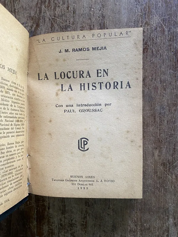 La locura en la historia - Ramos Mejia J. M. (5i2)