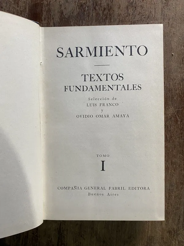Tapa de Textos Fundamentales - Sarmiento (5i3)