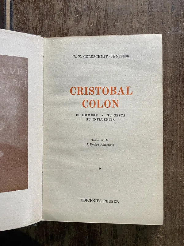 Cristobal Colon - Goldschmit-Jentner R. K. (5i3)