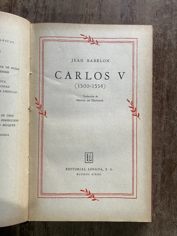 Carlos V - Babelon Jean (5i3)