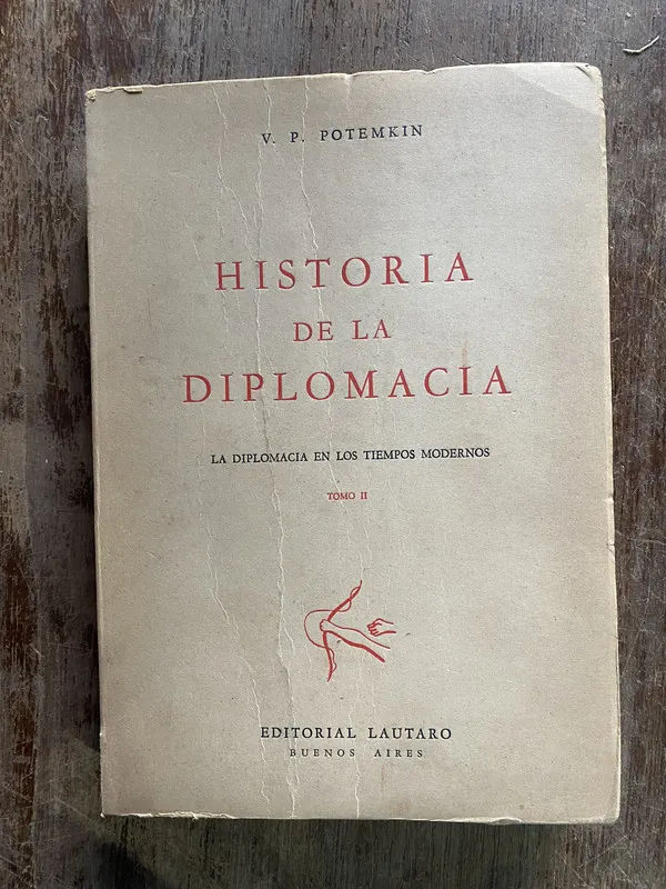 Tapa de Historia de la Diplomacia - Potemkin V. P. (5i3)
