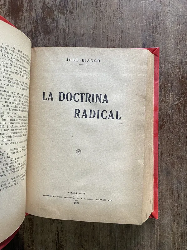 La Doctrina Radical - Bianco Jose (5i4)